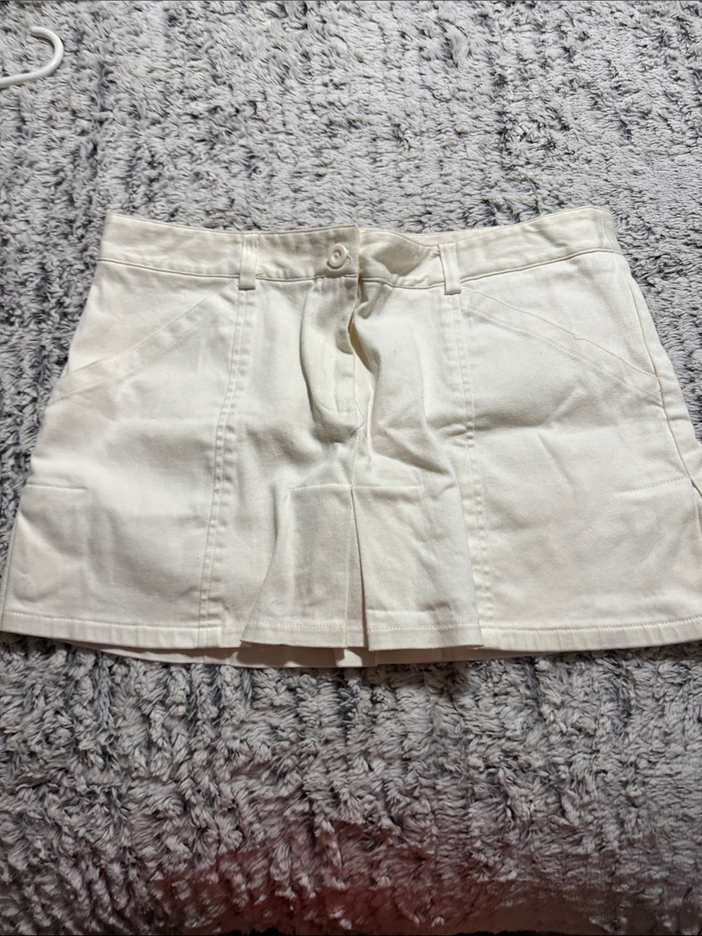Copper Key Cream Mini Skort with Front Pleat